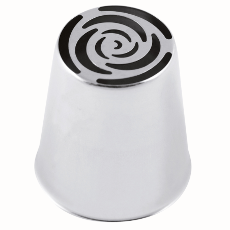 1 szt. Tylka Rosyjska do kwiatów - BX0006 Martellato - stalowa końcówka do dekorowania kremem - śr. 37 mm x wys. 42 mm