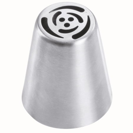 1 szt. Tylka Rosyjska do kwiatów - BX0011 Martellato - stalowa końcówka do dekorowania kremem - śr. 37 mm x wys. 42 mm