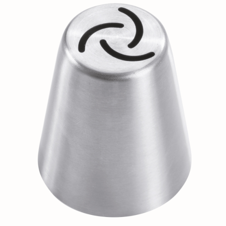 1 szt. Tylka Rosyjska do kwiatów - BX0061 Martellato - stalowa końcówka do dekorowania kremem - śr. 37 mm x wys. 42 mm