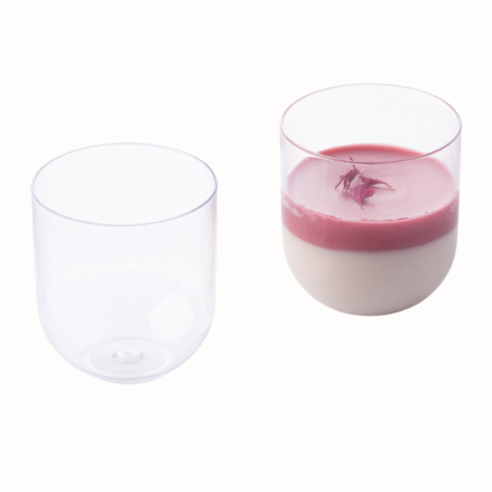 100 szt. 87 ml KIELISZEK JAPAN PMOJA002 MARTELLATO plastikowy transparentny kieliszek do deserów