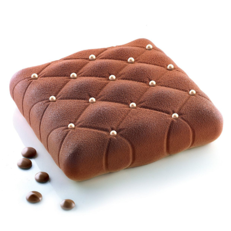 Matelasse Silikomart - pikowana poduszka - forma silikonowa do ciast i deserów - Cukieteria.pl