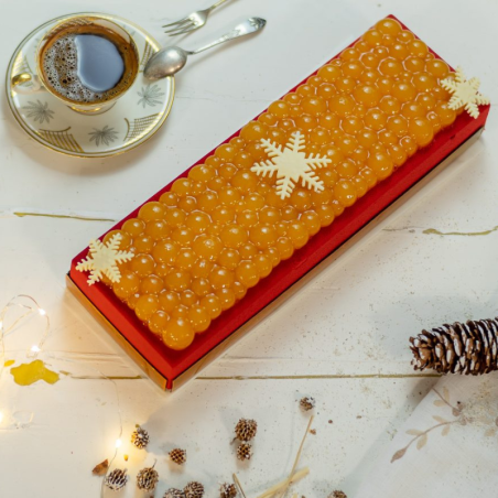 Kit Mille Bolle 1300 Silikomart - zestaw form silikonowych do nowoczesnych tortów musowych - dł. 300 x szer. 100 x wys. 52 mm