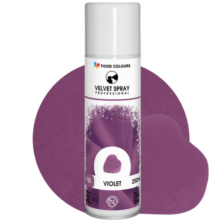spożywczy barwnik w sprayu o strukturze zamszu do dekoracji zmrożonych powierzchni wyrobów cukierniczych