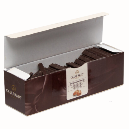 1.6 kg Patyczki z ciemnej czekolady do zapiekania - dł. 80 mm - TB-55-8-356 Barry Callebaut - Cukieteria.pl