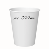 op. 50 szt. Białe kubki do napojów - poj. 250 ml - jednorazowe kubki papierowe - śr. 80 mm x wys. 91 mm op. 50 szt. Białe kubki do napojów - poj. 250 ml - jednorazowe kubki papierowe - śr. 80 mm x wys. 91 mm