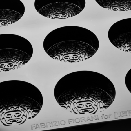 PX43118 Azteca Pavoni - forma silikonowa do azteckich monoporcji - śr. 80 x wys. 30 mm / poj. 135 ml x 12 porcji