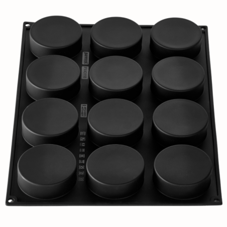 PX43118 Azteca Pavoni - forma silikonowa do azteckich monoporcji - śr. 80 x wys. 30 mm / poj. 135 ml x 12 porcji