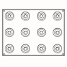 PX4340 Over Pavoni - forma silikonowa do monoporcji - Cukieteria.pl