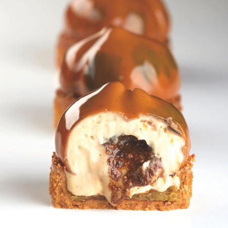 PX4357 Marron Pavoni - forma silikonowa do monoporcji - kasztany jadalne - śr. 60 x wys. 35 mm / poj. 65 ml x 20 porcji