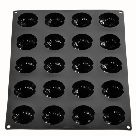 PX4357 Marron Pavoni - forma silikonowa do monoporcji - kasztany jadalne - śr. 60 x wys. 35 mm / poj. 65 ml x 20 porcji