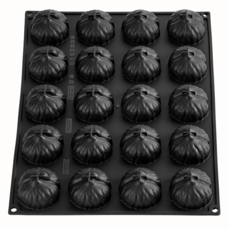 PX4357 Marron Pavoni - forma silikonowa do monoporcji - kasztany jadalne - śr. 60 x wys. 35 mm / poj. 65 ml x 20 porcji