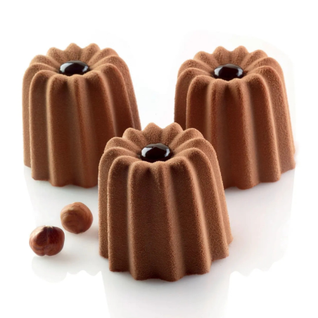SQ002 Canneles Bordelais Silikomart - cukiernicza forma silikonowa - Cukieteria.pl