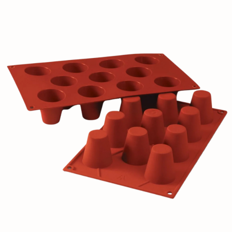 SF020 MEDIUM BABA Silikomart - cukiernicza forma silikonowa - wysokie babeczki - Cukieteria.pl