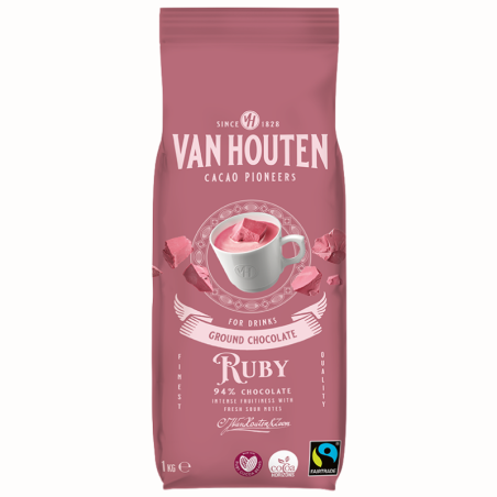 op. 1 kg Ruby Ground Chocolate - VAN HOUTEN - Cukieteria.pl