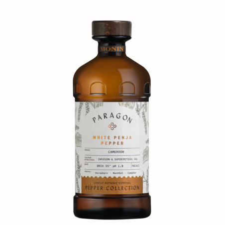 op. 485 ml PARAGON WHITE PENJA PEPPER - kordiał botaniczny - Monin - Cukieteria.pl