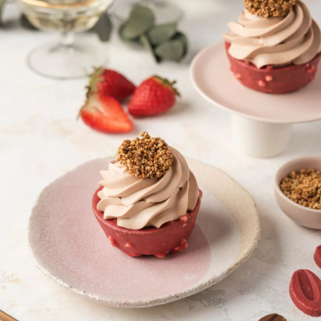 op. 250 g Inspiration Fraise Valrhona - czekolada truskawkowa - Cukieteria.pl