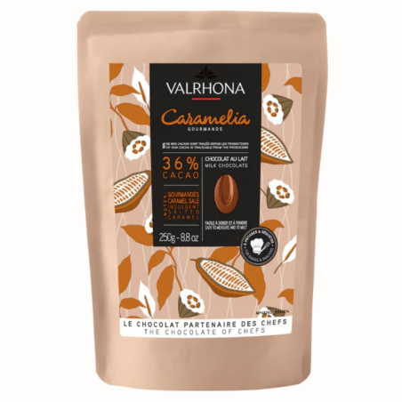 op. 250 g Czekolada Caramelia 36% Valrhona - Cukieteria.pl