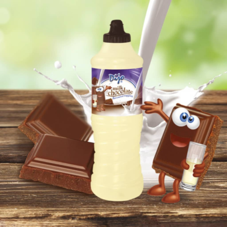 op. 1 kg Topping mleczna czekolada - polewa cukiernicza do lodów i gofrów - Dijo Fun&Food