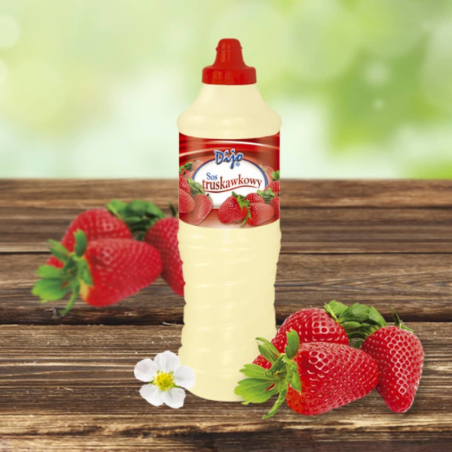 op. 1 kg Topping truskawkowy - polewa cukiernicza do lodów i gofrów - Dijo Fun&Food