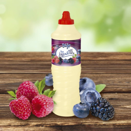 op. 1 kg Topping mix jagodowy - polewa cukiernicza do lodów i gofrów - Dijo Fun&Food