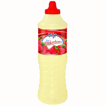 op. 1 kg Topping truskawkowy - polewa cukiernicza do lodów i gofrów - Dijo Fun&Food