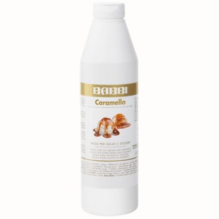 op. 1 kg Topping Caramello - 13249 Babbi - polewa dekoracyjna do lodów i deserów - karmelowa - Cukieteria.pl