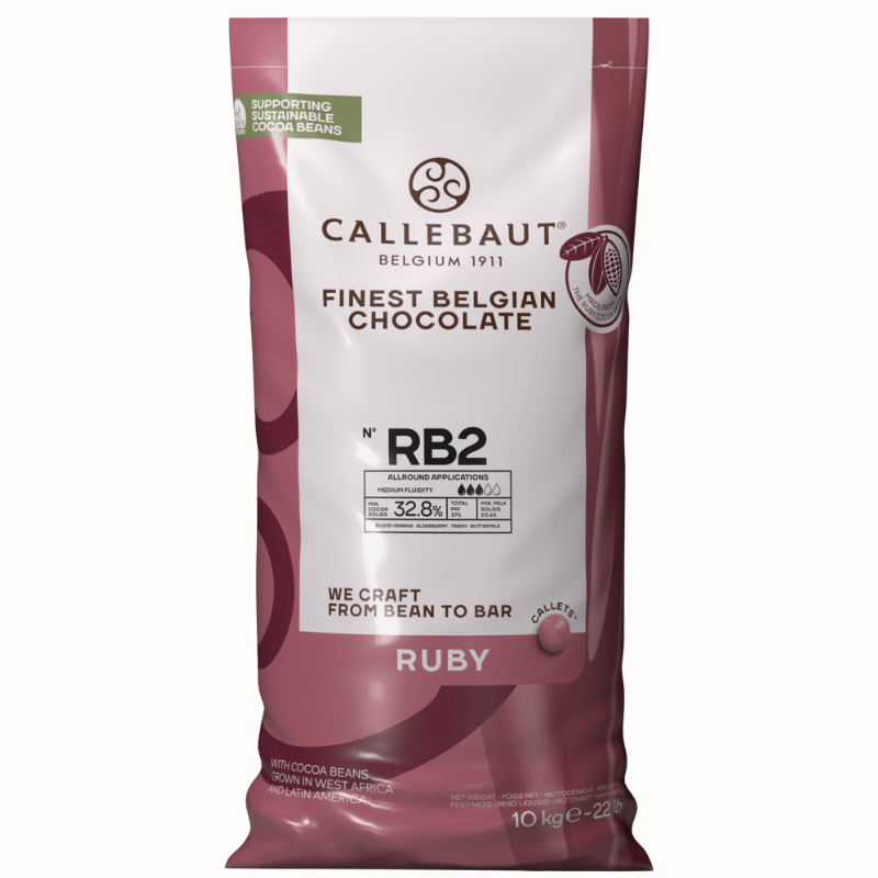 op. 10 kg CZEKOLADA RUBY 32.8% RECIPE N°RB2 CALLEBAUT - Cukieteria.pl op. 10 kg CZEKOLADA RUBY 32.8% RECIPE N°RB2 CALLEBAUT - Cukieteria.pl