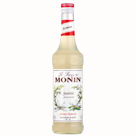 op. 0.7 l Jasmine Le Sirop de MONIN - syrop jaśminowy - szklana butelka - Cukieteria.pl