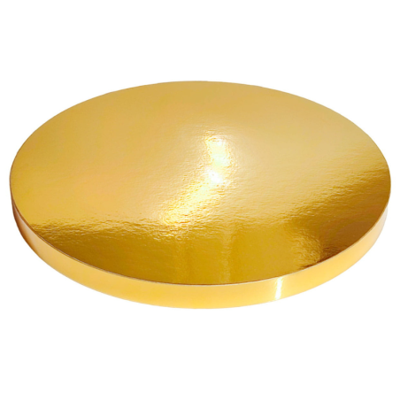 Złoty podkład pod tort - okrągła podkładka ze styroduru - Cukieteria.pl