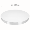 śr. 26 cm x wys. 2 cm - biały podkład pod tort - okrągła podkładka ze styroduru - Cukieteria.pl
