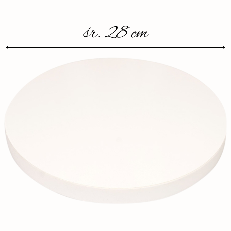 śr. 26 cm x wys. 2.2 cm - biały podkład pod tort ze styroduru - styrocake - Cukieteria.pl śr. 26 cm x wys. 2.2 cm - biały podkład pod tort ze styroduru - styrocake - Cukieteria.pl