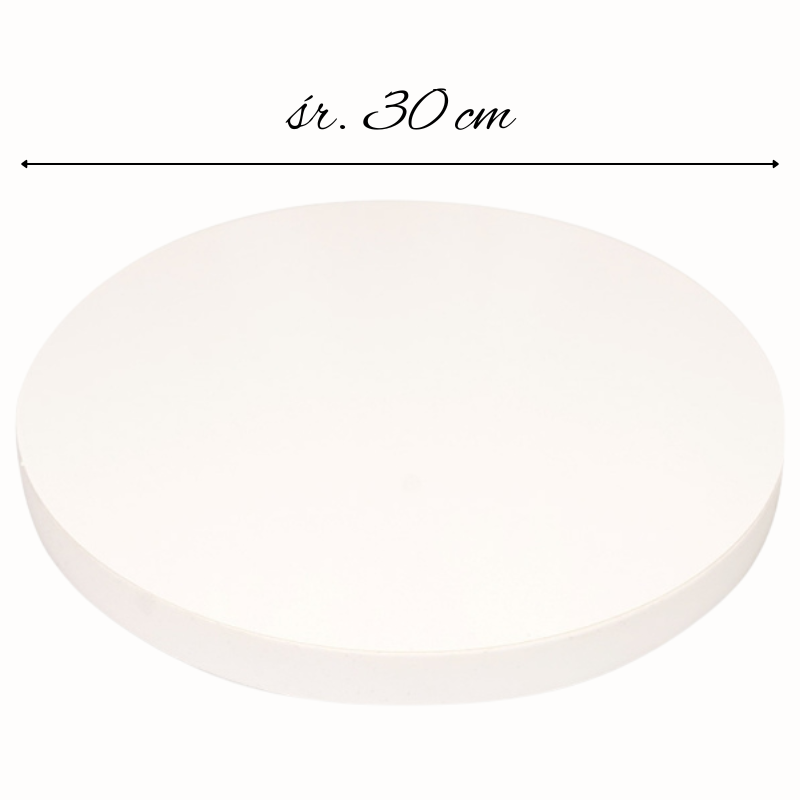 śr. 30 cm x wys. 2.2 cm - biały podkład pod tort ze styroduru - styrocake - Cukieteria.pl śr. 30 cm x wys. 2.2 cm - biały podkład pod tort ze styroduru - styrocake - Cukieteria.pl