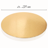 śr. 28 cm x wys. 2.2 cm - złoty podkład pod tort ze styroduru - styrocake - Cukieteria.pl