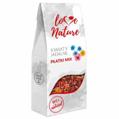 op. 16 g Płatki mix - suszone kwiaty jadalne - Love Nature - Cukieteria.pl