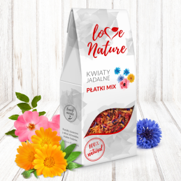 op. 16 g Płatki mix - suszone kwiaty jadalne - Love Nature - Cukieteria.pl