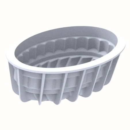 Pleincoeur oval 665 Silikomart - cukiernicza forma silikonowa - Cukieteria.pl