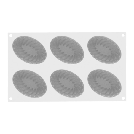 Pleincoeur oval 145 Silikomart - forma silikonowa do monoporcji - Cukieteria.pl