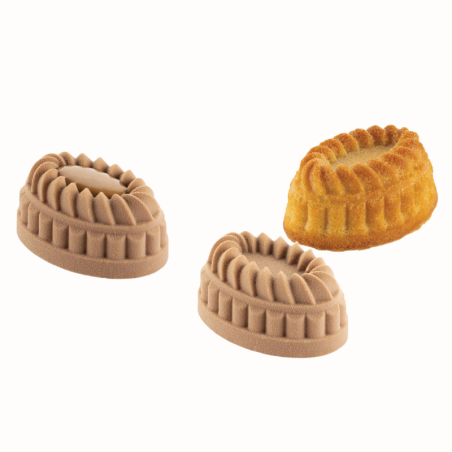 Pleincoeur oval 28 Silikomart - forma silikonowa do monoporcji - Cukieteria.pl