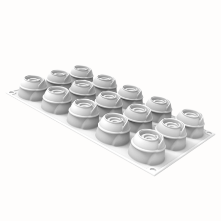 Givré 30 Silikomart - cukiernicza forma silikonowa - róże - Cukieteria.pl