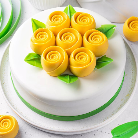 Givré 30 Silikomart - cukiernicza forma silikonowa - róże - Cukieteria.pl