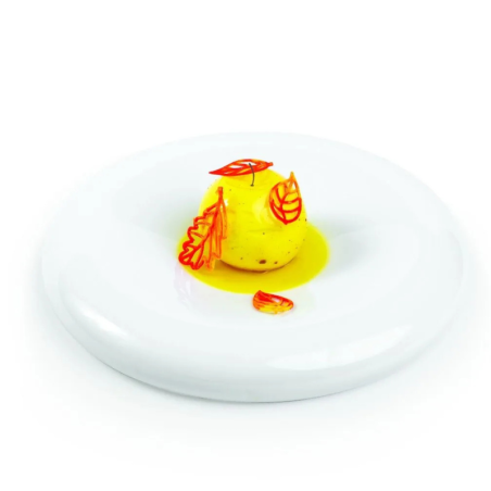 Naturae Taiga Silikomart - dekoracyjna forma silikonowa do haute cuisine - ażurowe liście - Cukieteria.pl