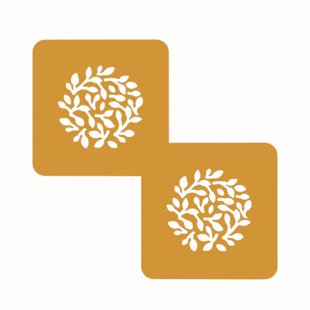 2 szt. Stencil Ramo Silikomart - silikonowy szablon do jadalnych dekoracji na talerzu - liście - Cukieteria.pl