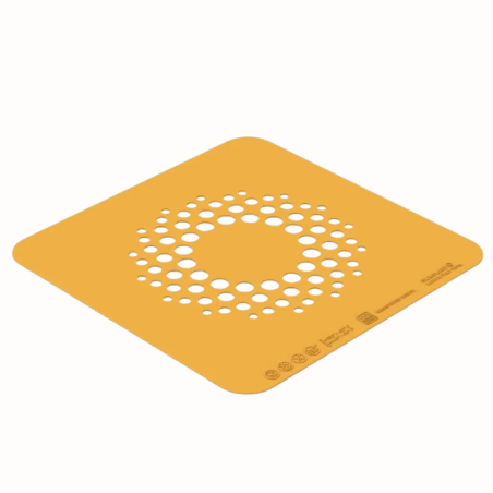 2 szt. Stencil Galassia Silikomart - silikonowy szablon do jadalnych dekoracji na talerzu - kropki - Cukieteria.pl