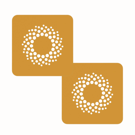 2 szt. Stencil Galassia Silikomart - silikonowy szablon do jadalnych dekoracji na talerzu - kropki - Cukieteria.pl