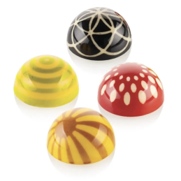 Semisfera & Choco Stamp - Silikomart - zestaw do dekorowania pralin - Cukieteria.pl