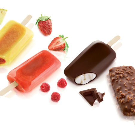 L'italiano Silikomart - zestaw do nadziewanych lodów na patyku - Cukieteria.pl