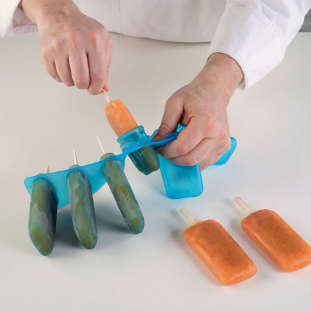 L'italiano Silikomart - zestaw do nadziewanych lodów na patyku - Cukieteria.pl