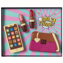 op. 135 g Girls Power - zestaw prezentowy z mlecznej czekolady - Cukieteria.pl