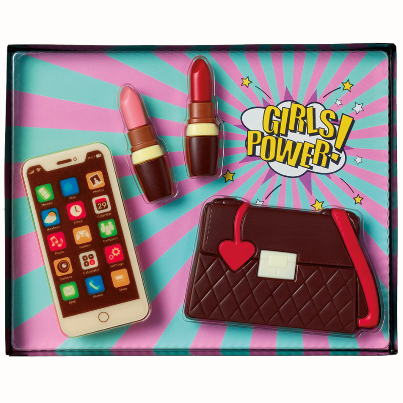 op. 135 g Girls Power - 10695 CCW - zestaw prezentowy z czekolady - Cukieteria.pl op. 135 g Girls Power - 10695 CCW - zestaw prezentowy z czekolady - Cukieteria.pl