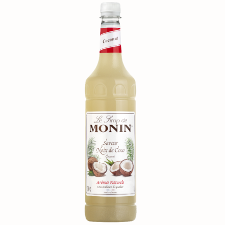 op. 1 l Coconut Le Sirop de MONIN - kokosowy syrop barmański - plastikowa butelka - Cukieteria.pl